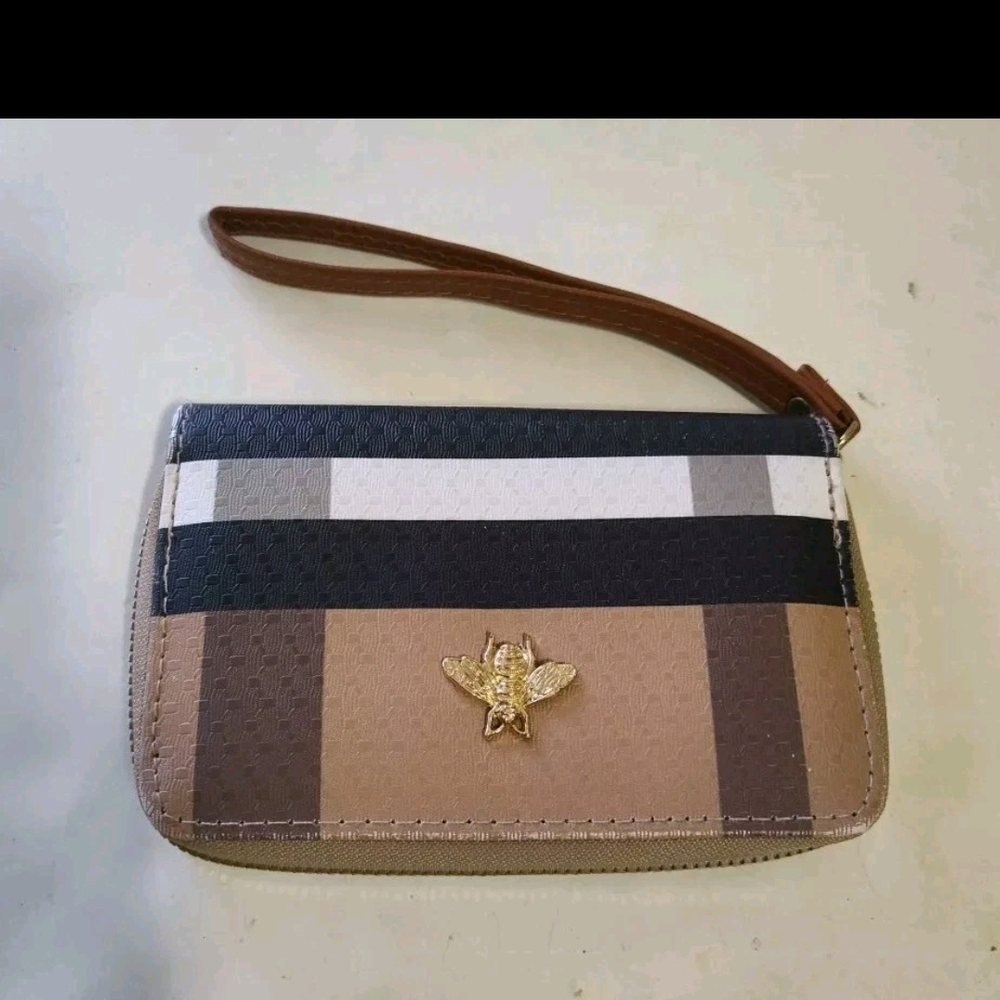 Women's  Brown, Tan and White  Wallet